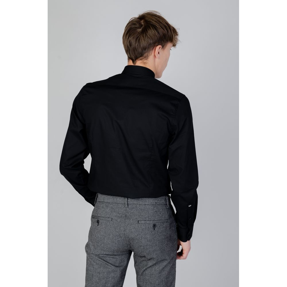 Antony Morato Black Cotton Shirt - IT54 | XXL