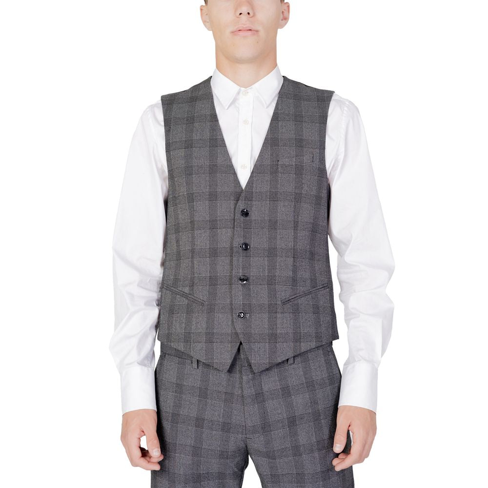 Antony Morato Black Polyester Vest - IT50 | L