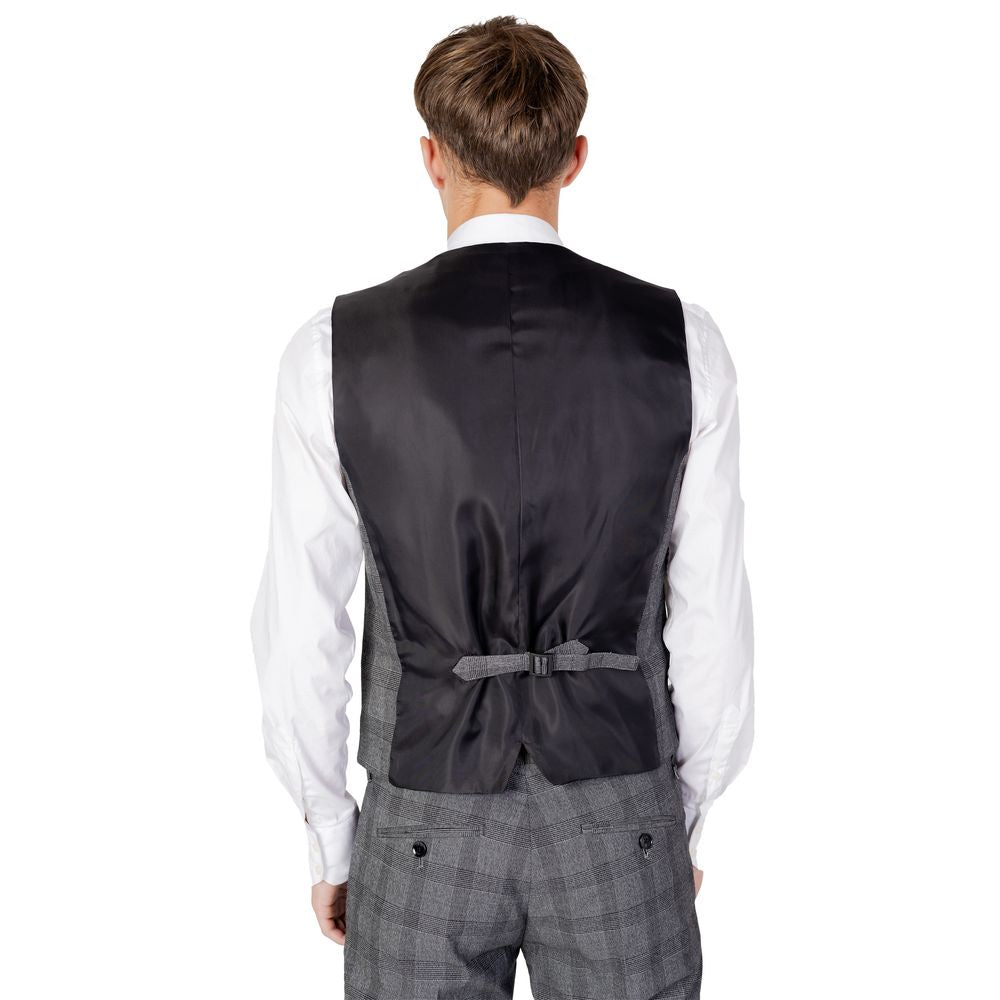 Antony Morato Black Polyester Vest - IT50 | L