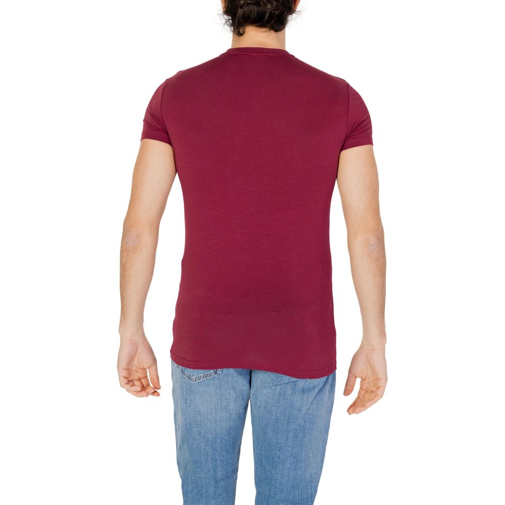 Emporio Armani Underwear Bordeaux Cotton T-Shirt