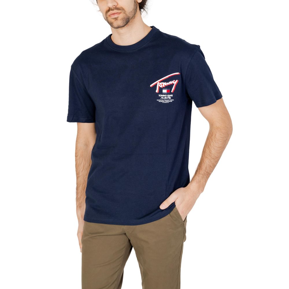 Tommy Hilfiger Jeans Blue Cotton T-Shirt - IT46 | M