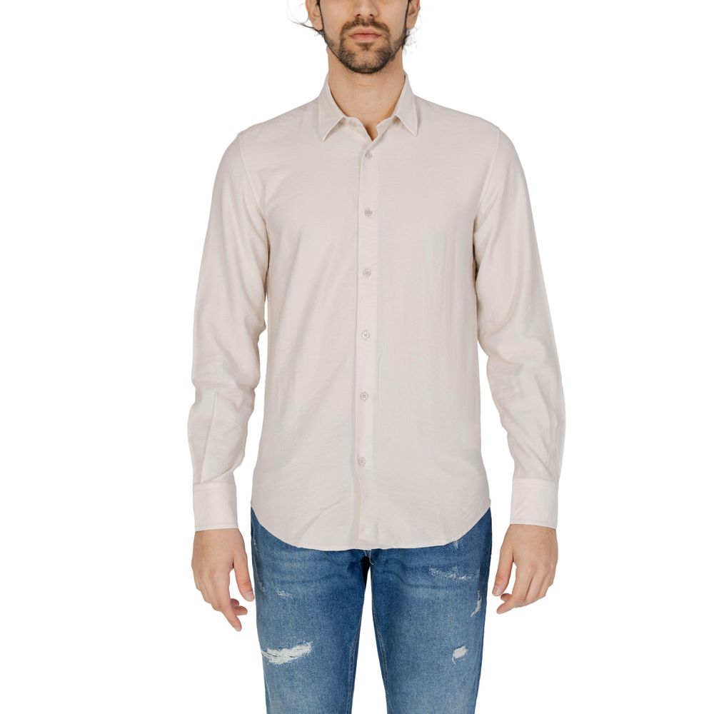 Antony Morato Beige Viscose Shirt - IT54 | XXL