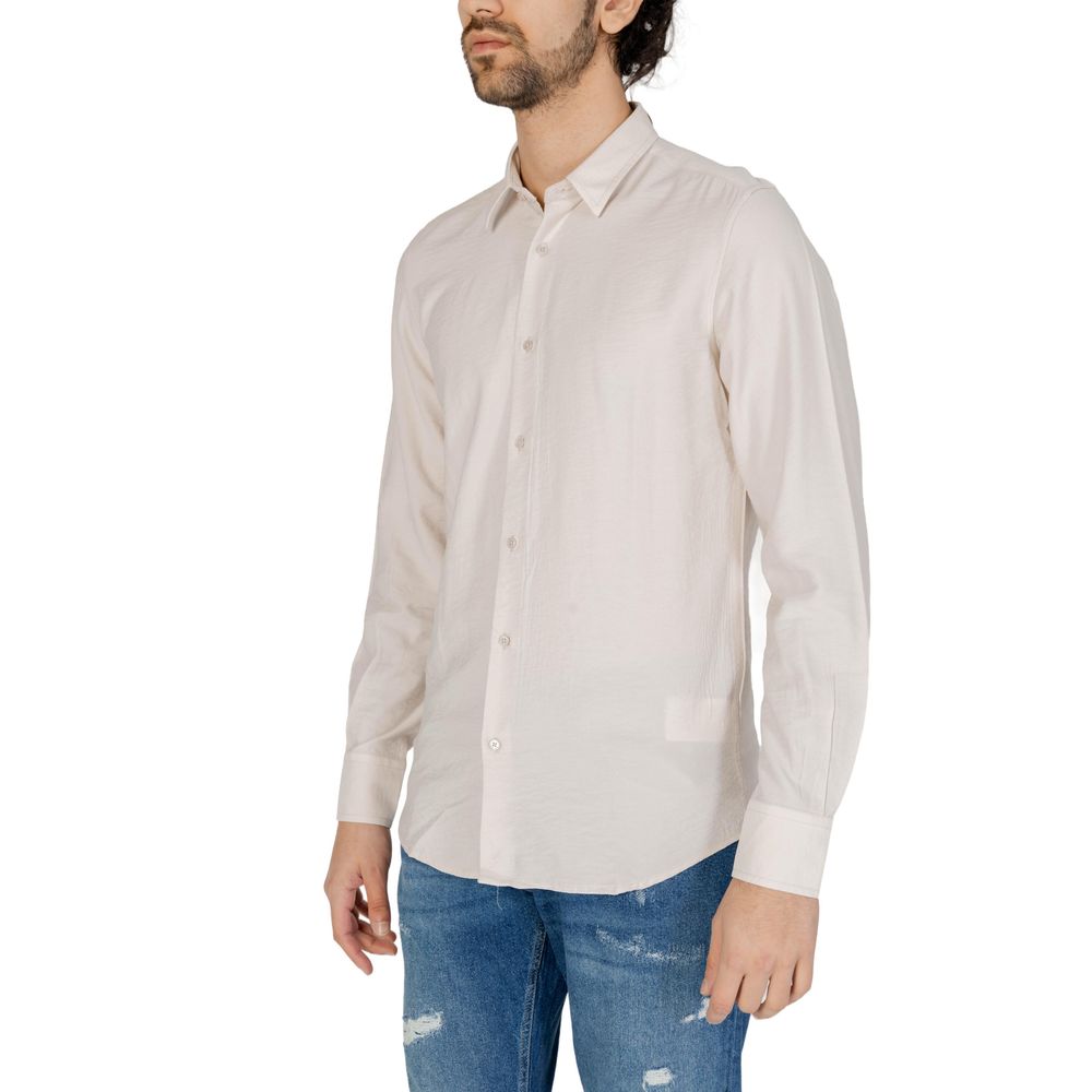 Antony Morato Beige Viscose Shirt - IT54 | XXL