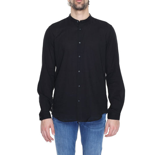 Antony Morato Black Cotton Shirt - IT54 | XXL