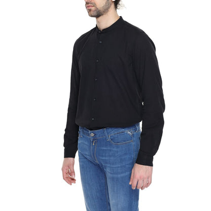 Antony Morato Black Cotton Shirt - IT54 | XXL