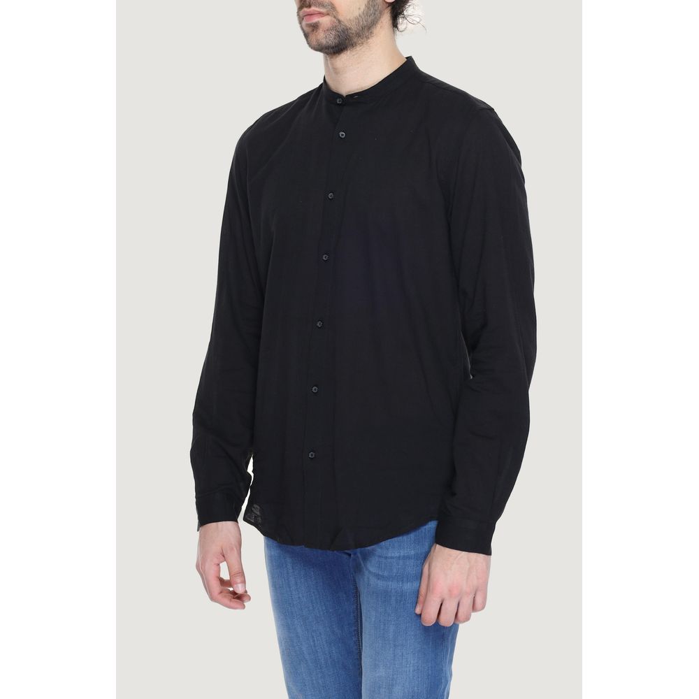 Antony Morato Black Cotton Shirt - IT54 | XXL