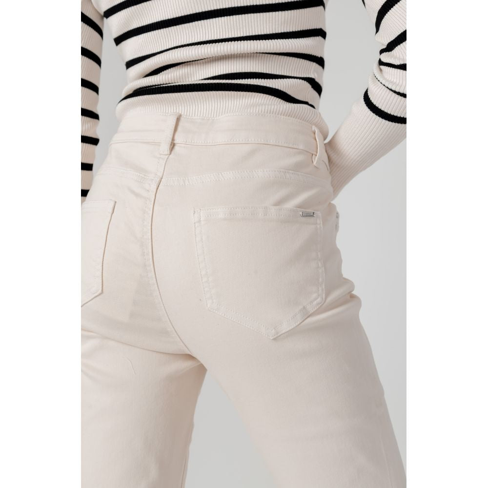 Morgan De Toi Beige Cotton Jeans & Pant - IT44|L