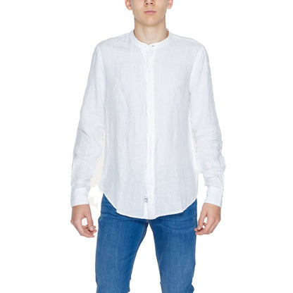 Blauer White Linen Shirt