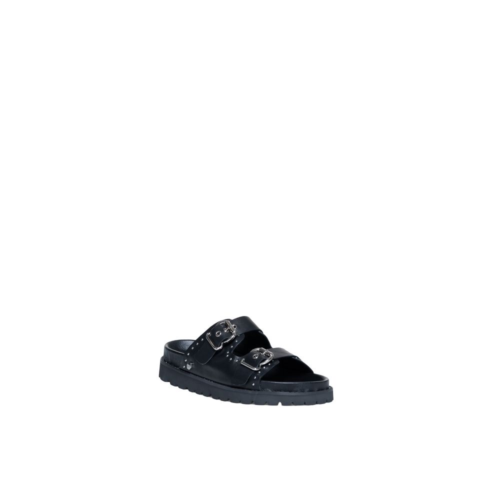 Cult Black Leather Sandal - EU37/US7