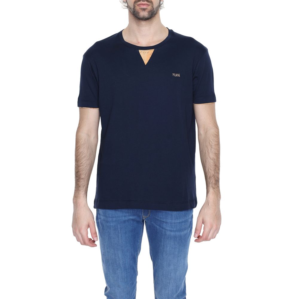 Alviero Martini Prima Classe Blue Cotton T-Shirt - IT44 | S