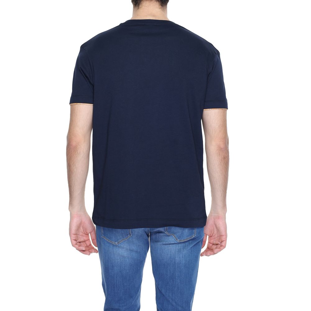 Alviero Martini Prima Classe Blue Cotton T-Shirt - IT44 | S