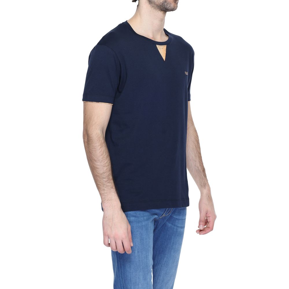 Alviero Martini Prima Classe Blue Cotton T-Shirt - IT44 | S