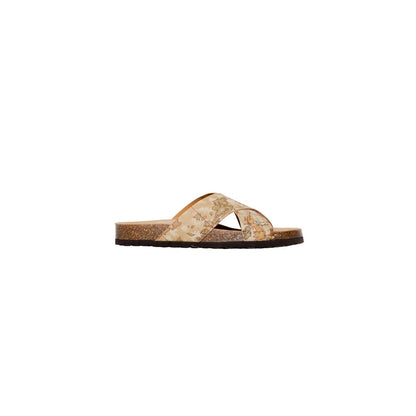 Alviero Martini Prima Classe Beige Textile Sandal - EU39/US6