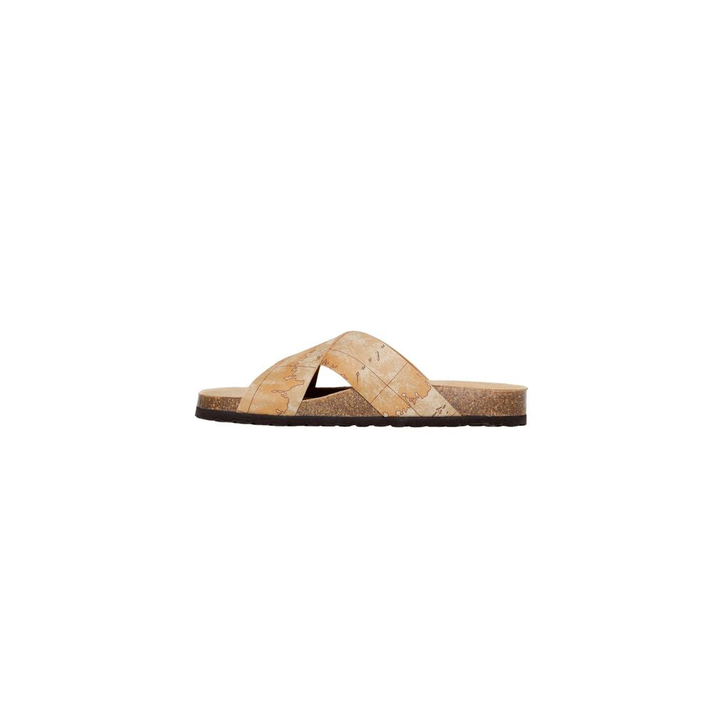 Alviero Martini Prima Classe Beige Textile Sandal - EU39/US6