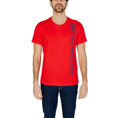 Emporio Armani Underwear Red Cotton T-Shirt