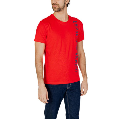 Emporio Armani Underwear Red Cotton T-Shirt