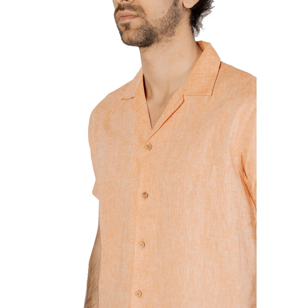 Hamaki-Ho Orange Linen Shirt - IT52 | XL