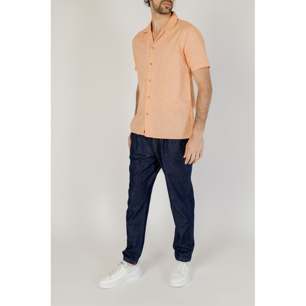 Hamaki-Ho Orange Linen Shirt - IT52 | XL