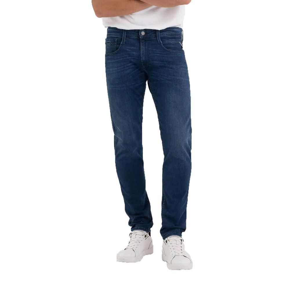 Replay Blue Cotton Jeans & Pant - W38 | L34