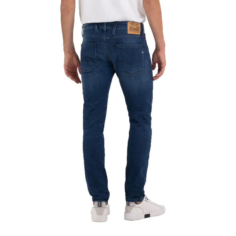 Replay Blue Cotton Jeans & Pant - W38 | L34