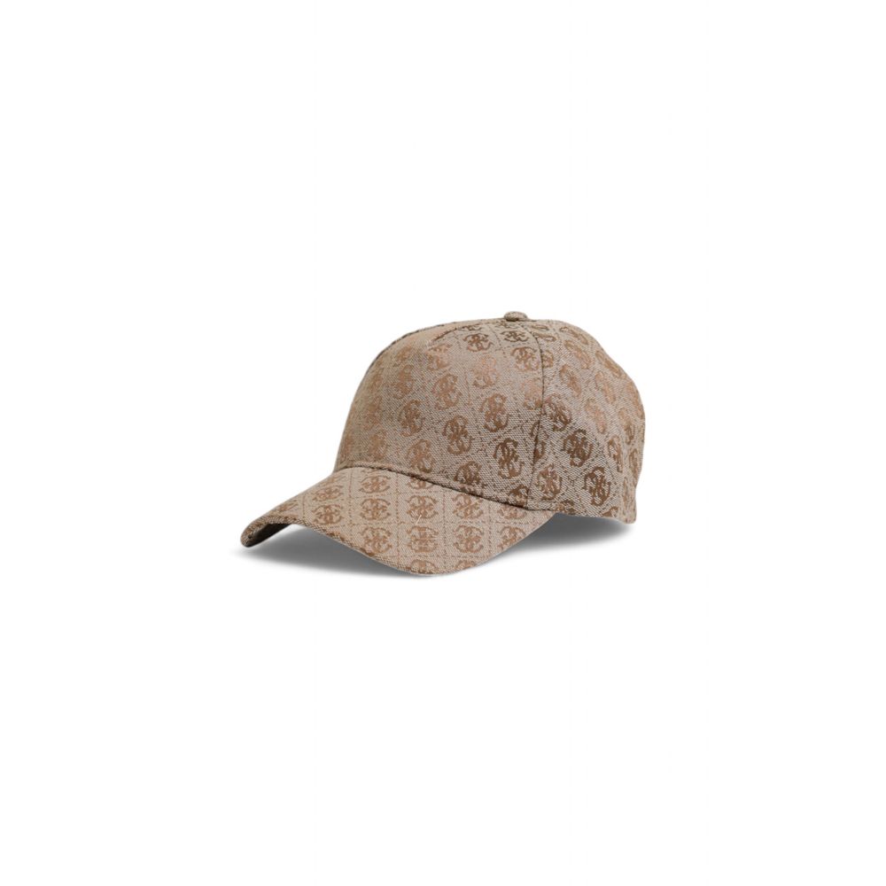 Guess Beige Polyester Hat - One Size