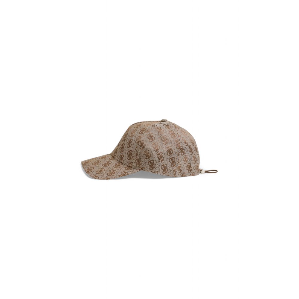 Guess Beige Polyester Hat - One Size