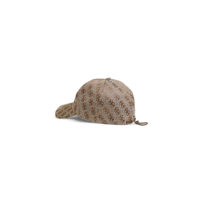 Guess Beige Polyester Hat - One Size