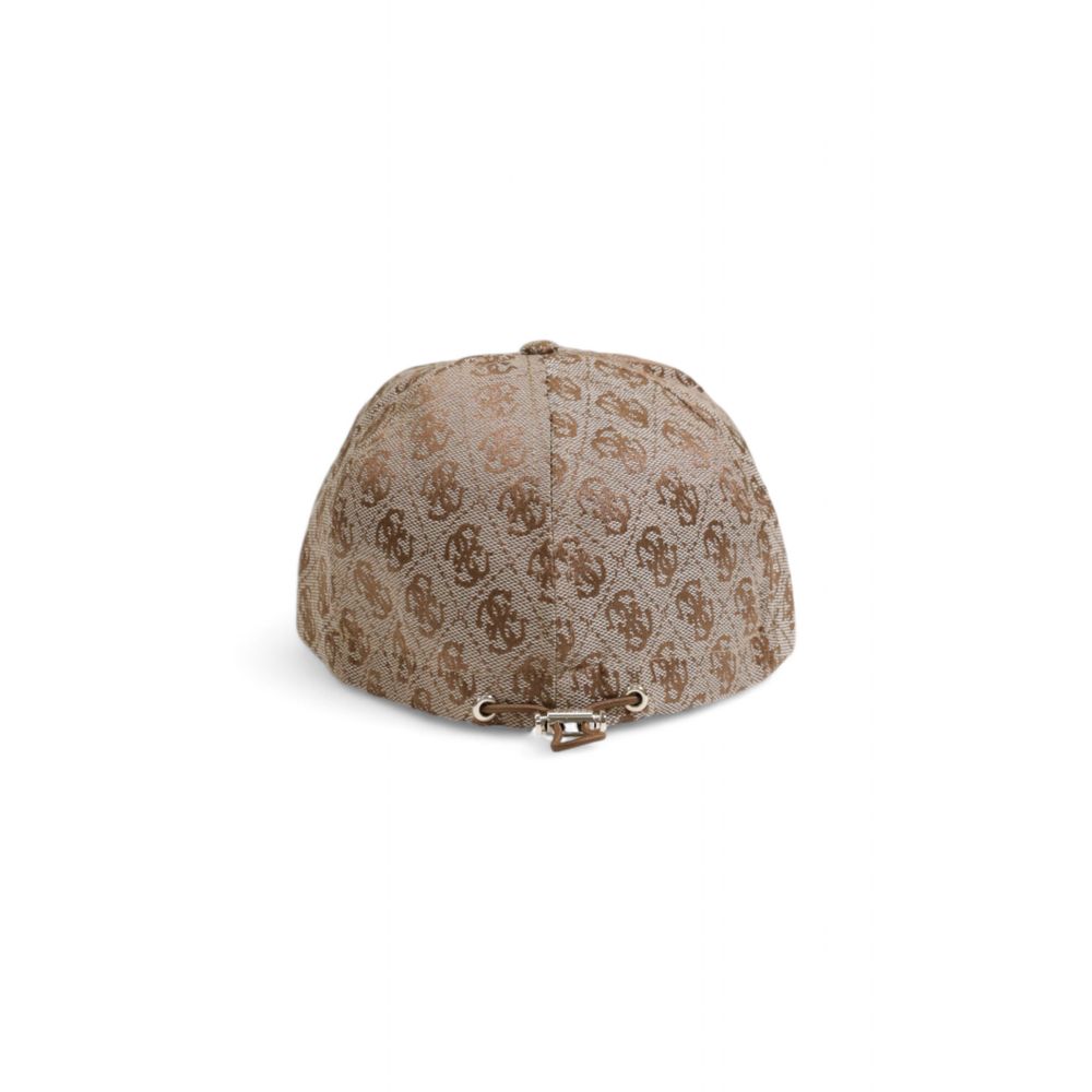 Guess Beige Polyester Hat - One Size