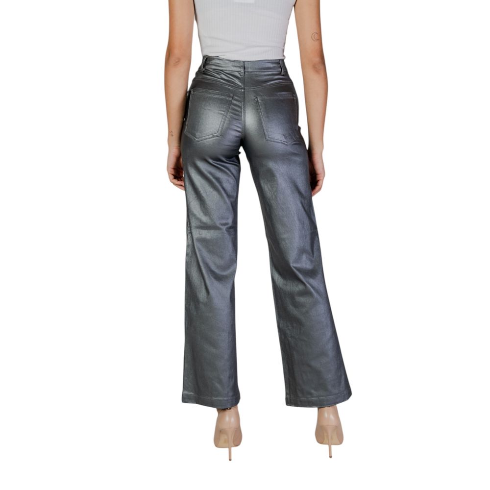 Jacqueline De Yong Silver Viscose Jeans & Pant