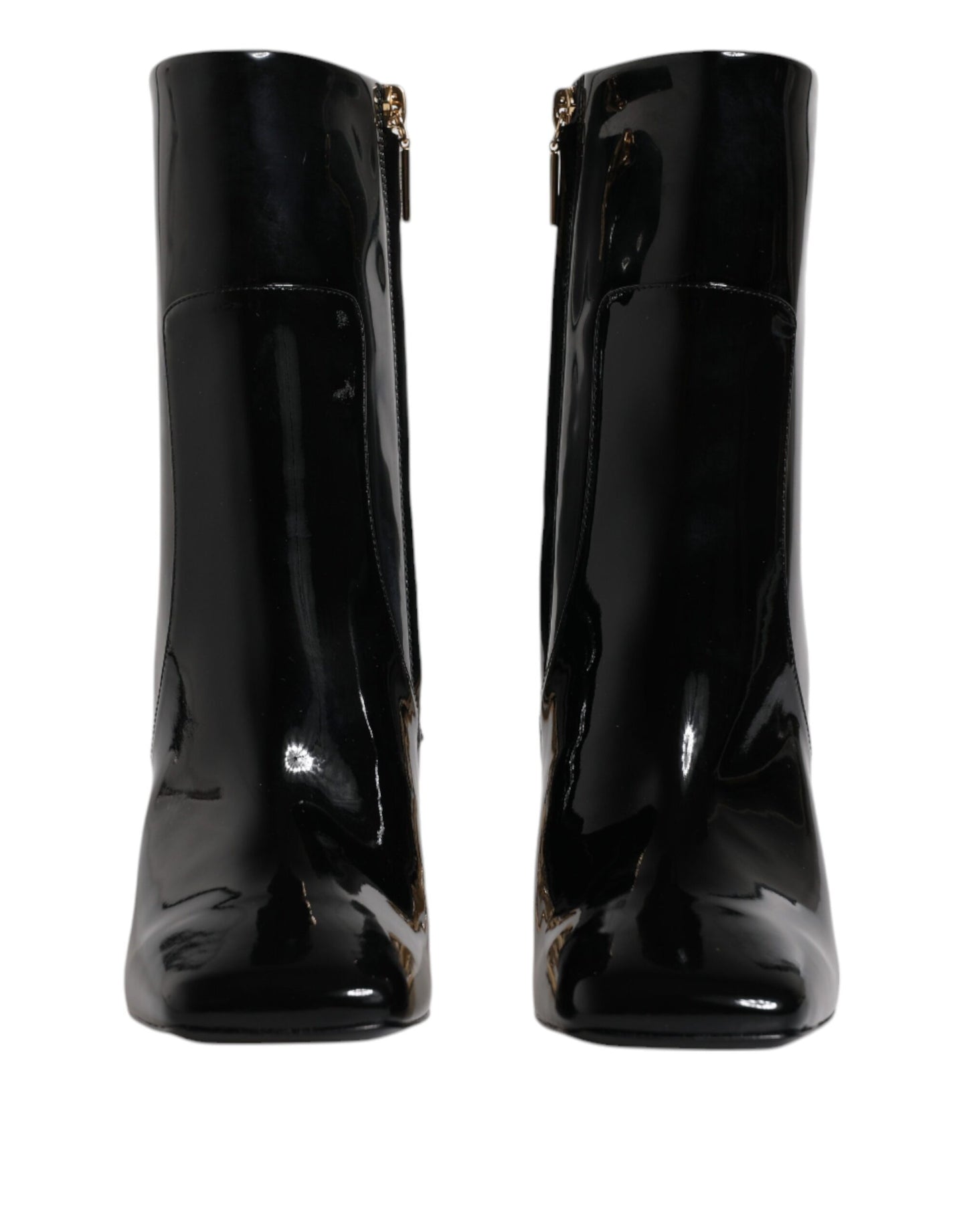 Dolce & Gabbana Black Jackie Leather Mid Calf Boots Shoes - EU35.5/US5.5