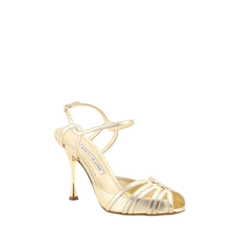 Manolo Blahnik Makanak Nappa Sandal - EU38.5/US8.5