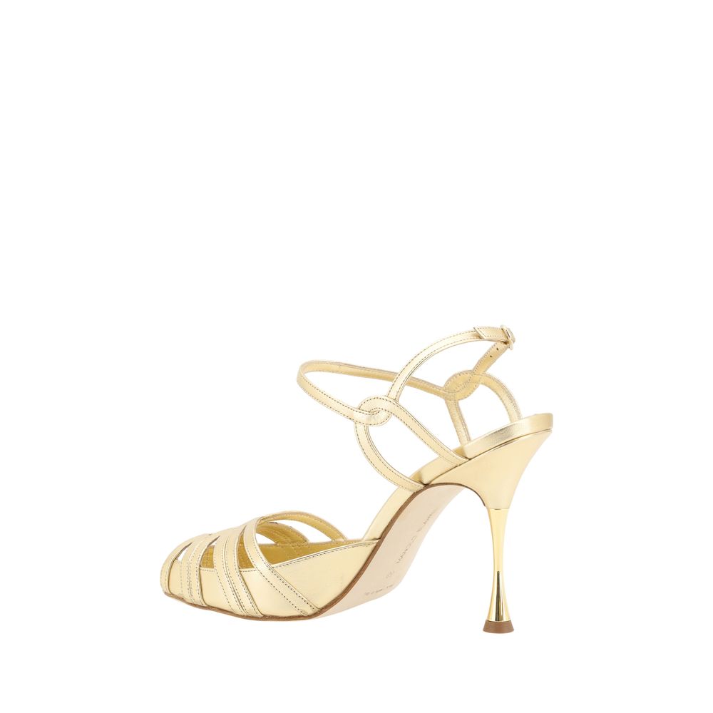 Manolo Blahnik Makanak Nappa Sandal - EU38.5/US8.5