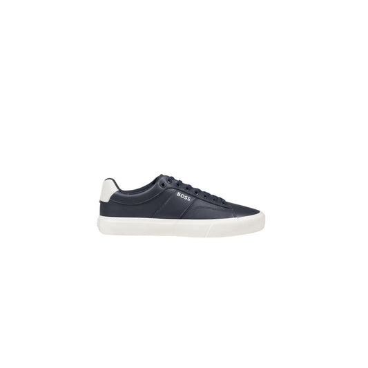 Hugo Boss Blue Leather Sneaker - EU42/US9