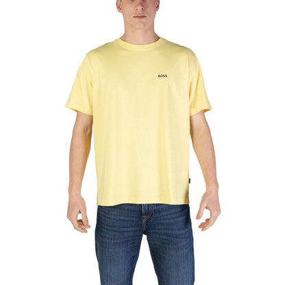 Hugo Boss Yellow Cotton T-Shirt - IT46 | M