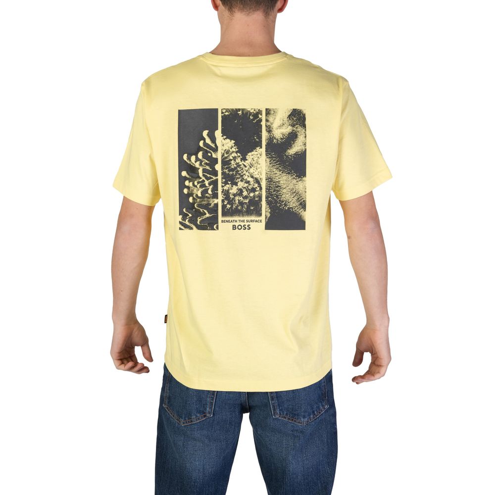 Hugo Boss Yellow Cotton T-Shirt - IT46 | M