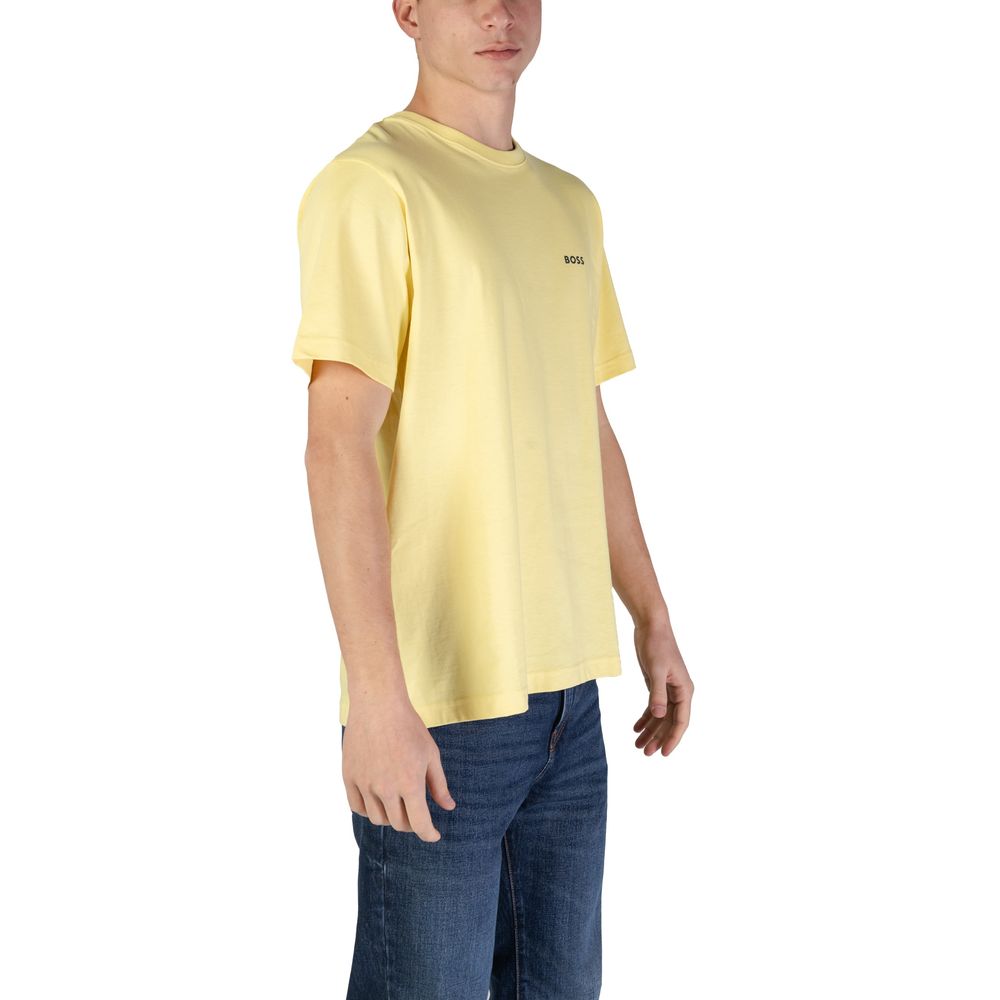 Hugo Boss Yellow Cotton T-Shirt - IT46 | M