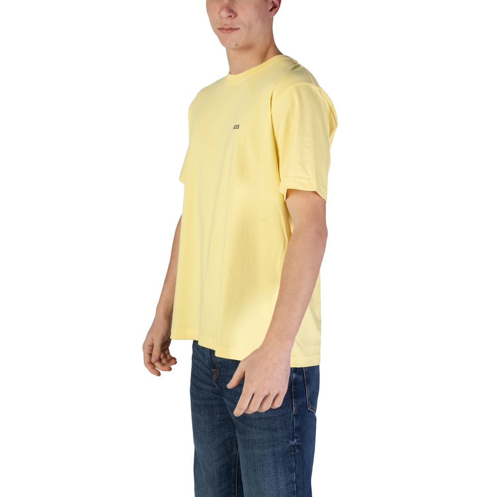 Hugo Boss Yellow Cotton T-Shirt - IT46 | M