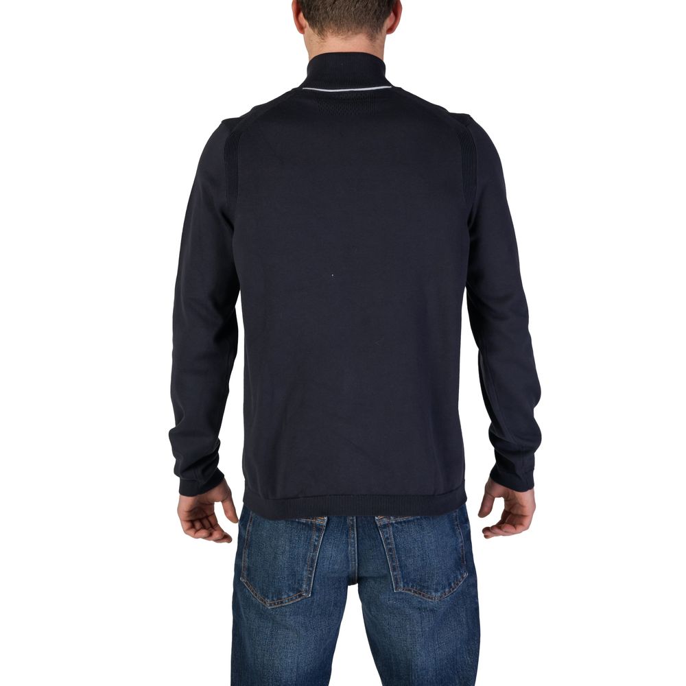 Hugo Boss Blue Cotton Cardigan - IT46 | M