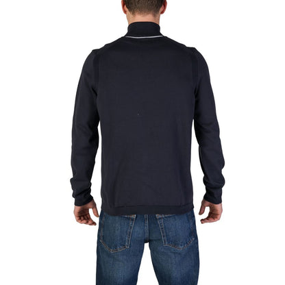 Hugo Boss Blue Cotton Cardigan - IT46 | M