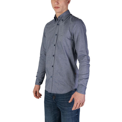 Hugo Boss Blue Cotton Shirt - IT42 | XS