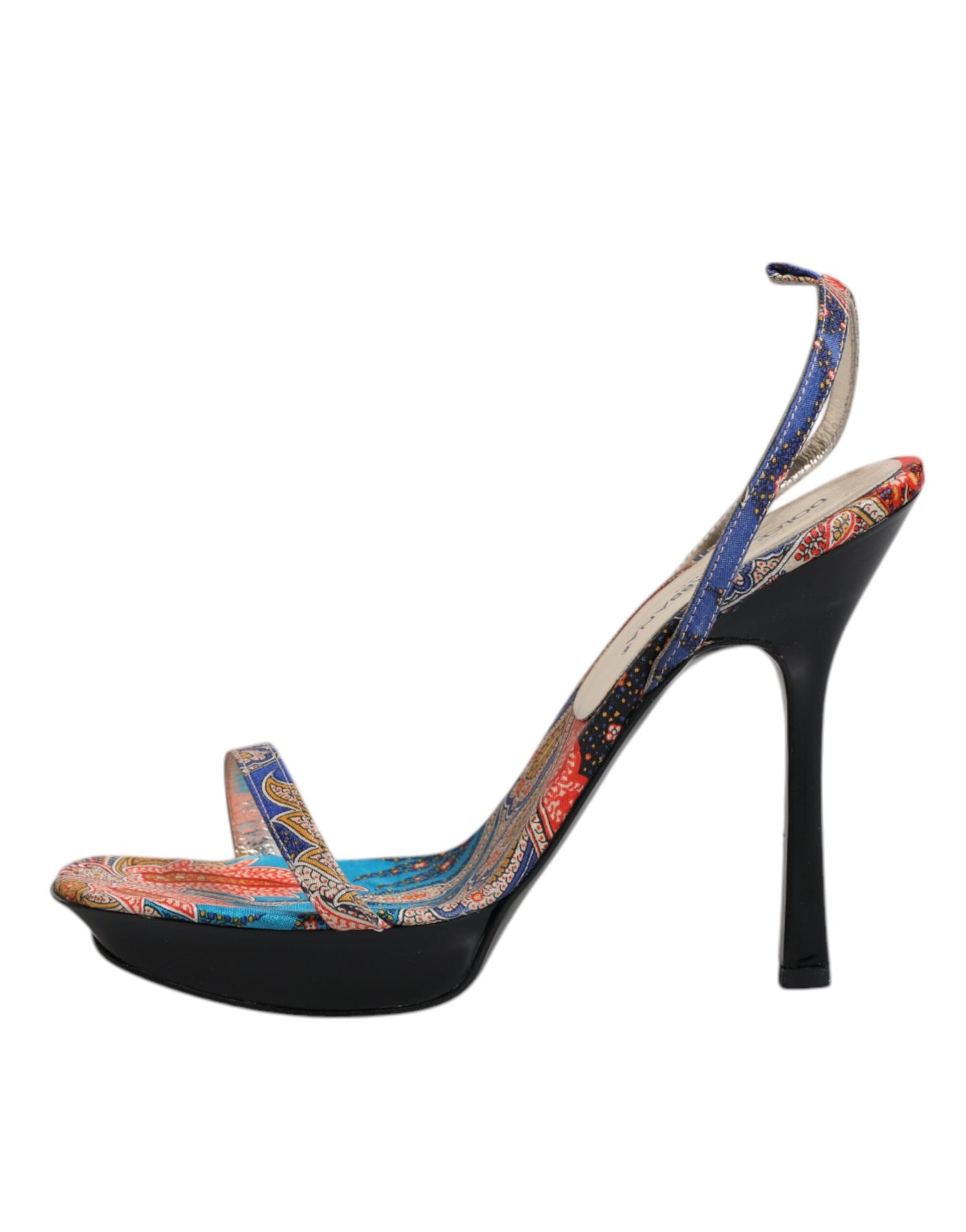 Dolce & Gabbana Multicolor Floral High Heels Sandals Shoes - EU39/US9