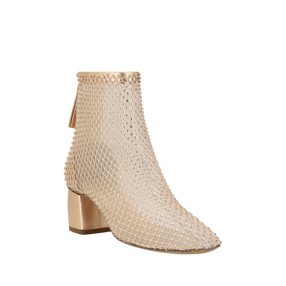 Forte_Forte Strass Mesh Ankle Boots - EU40/US10