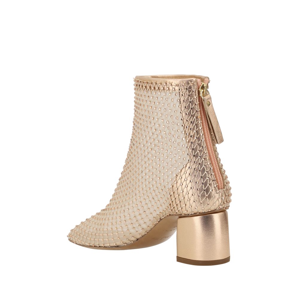 Forte_Forte Strass Mesh Ankle Boots - EU40/US10