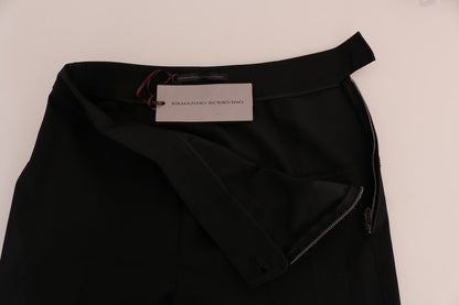 Ermanno Scervino Sleek Black Stirrup Leggings - IT38|XS