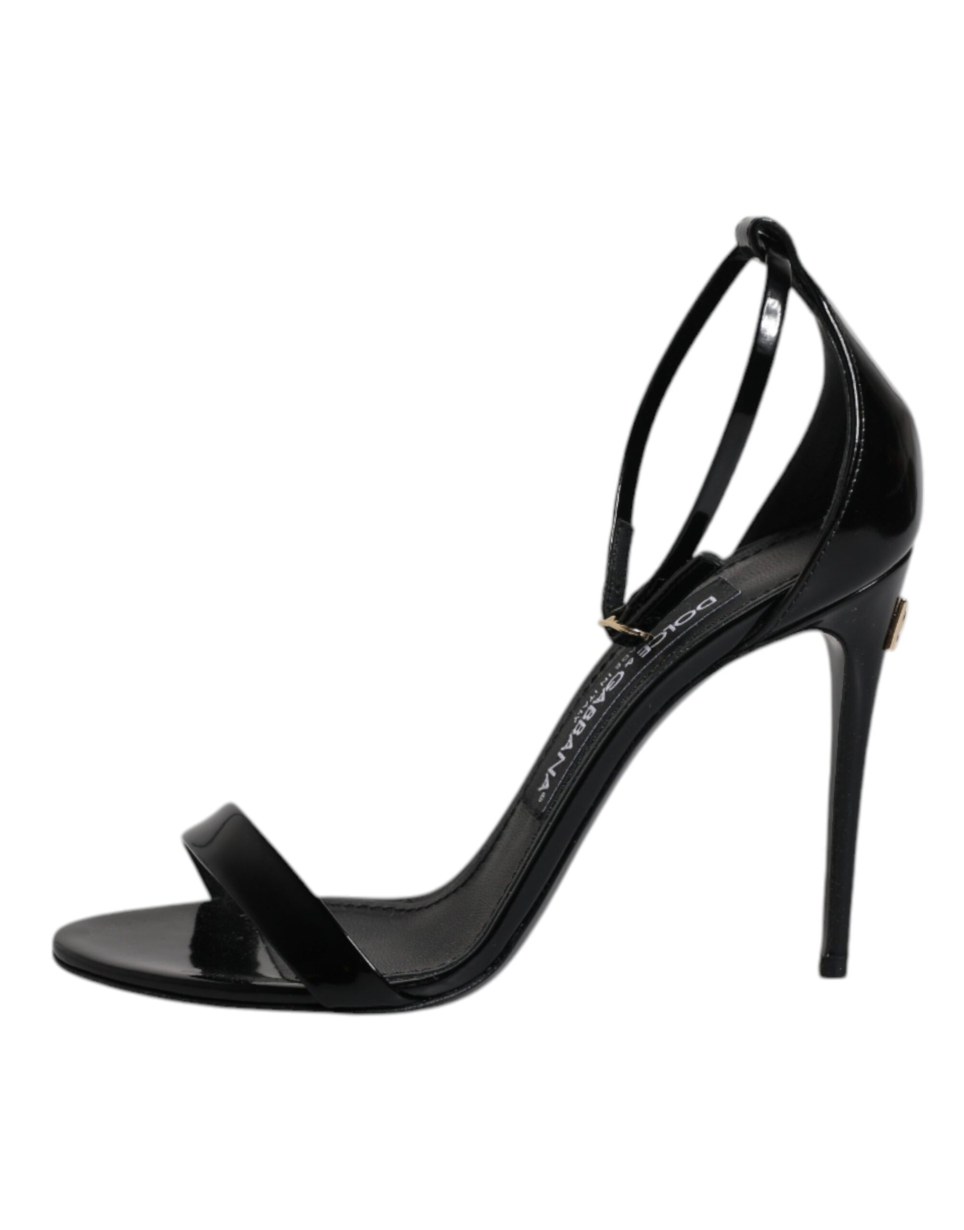 Dolce & Gabbana Black KEIRA Heels Ankle Strap Sandals Shoes - EU35.5/US5.5