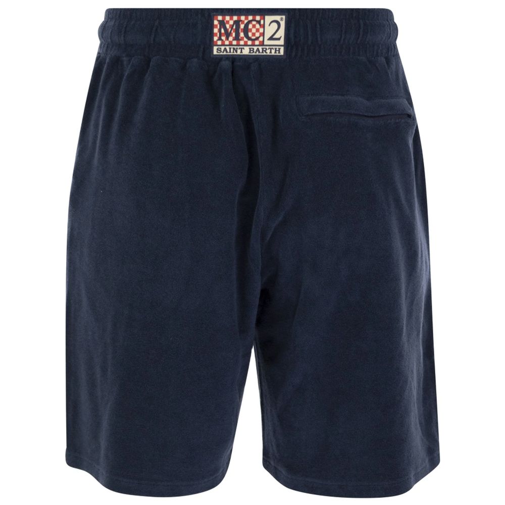 MC2 Saint Barth Blue Cotton Short - XL