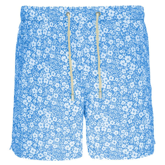 MC2 Saint Barth Light Blue Polyester Men Swim Trunk - M