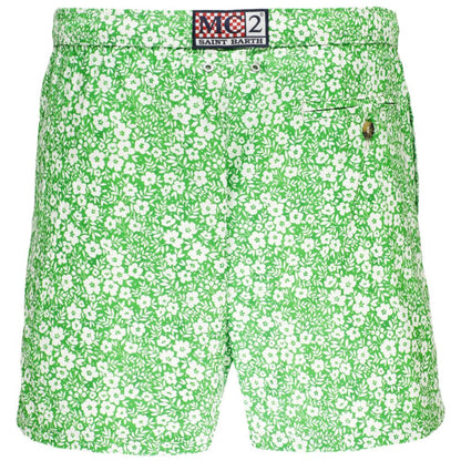 MC2 Saint Barth Green Polyester Men's Swim Trunk