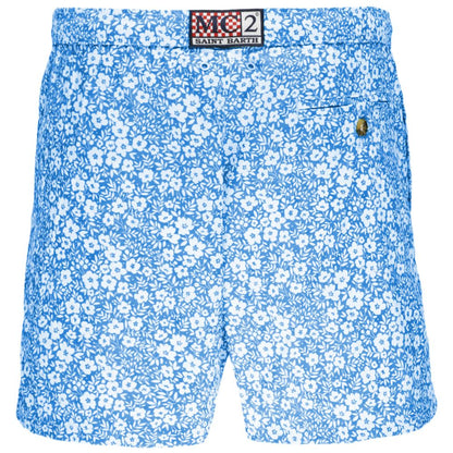 MC2 Saint Barth Light Blue Polyester Men Swim Trunk - M