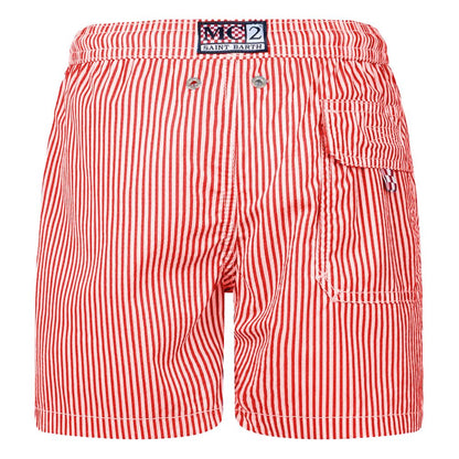 MC2 Saint Barth Red Polyester Men's Swimwear Boxer